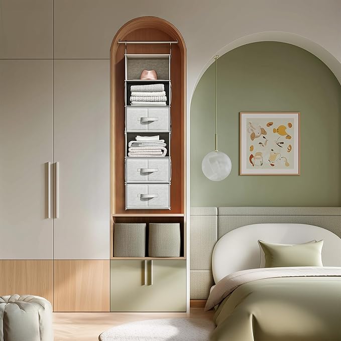 6-Shelf Hanging Closet Organizer