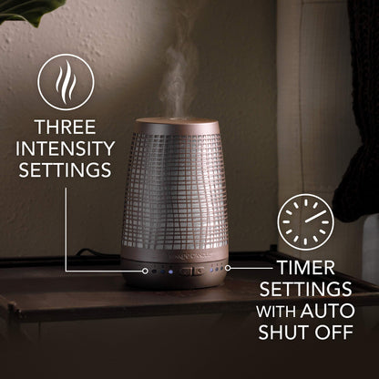 Yankee Candle Sleep Diffuser Starter Kit | Bronze | Calm Night Electric Fragrance Diffuser Refill | Up to 30 Nights of Fragrance | UK Plug
