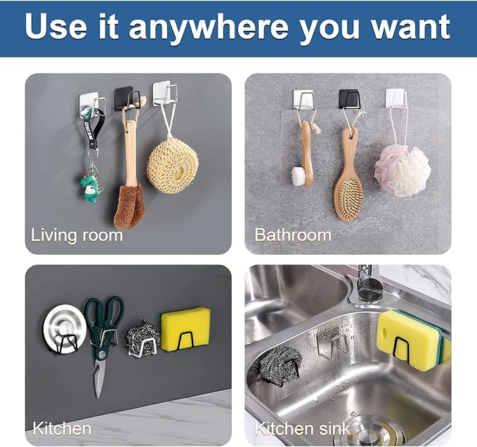 2Pcs Sponge Holder for Kitchen Sink，Strong Adhesive Small Sponge Holder，Sink