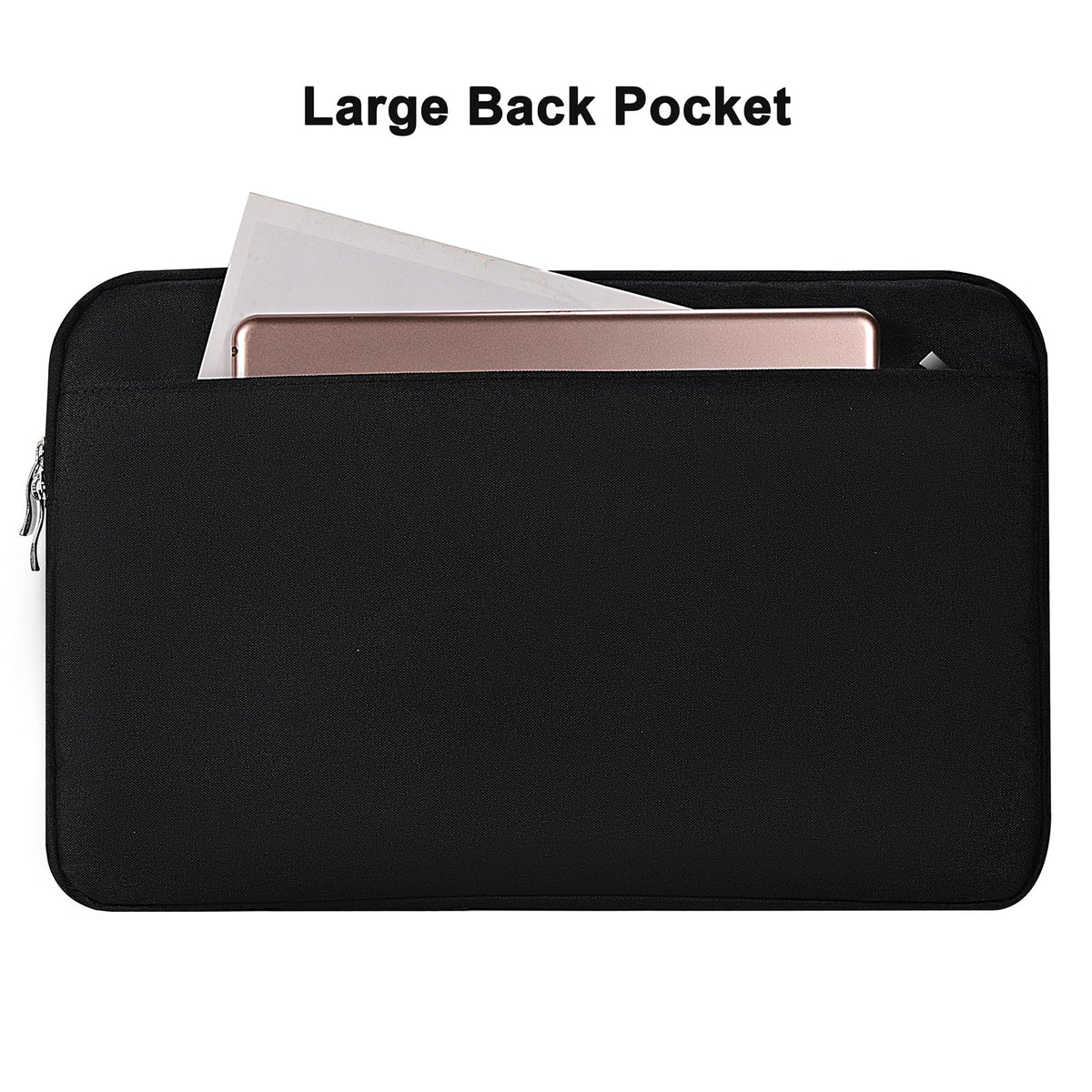 Losong Portable Monitor Case 15.6 Inch, Protective Carrying Sleeve for Most 16.1/15.6 in Monitors, Water Resistant Portable Laptop Display Bag with Accessory Pocket, Size-15.3"x9.8" Black