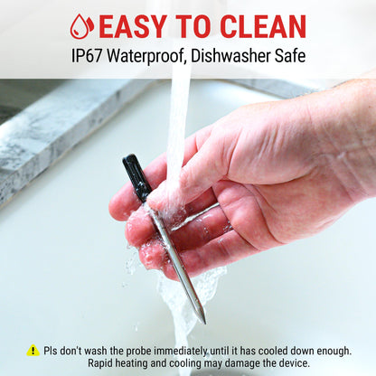 ThermoPro TempSpike 500 ft Wireless Meat Thermometer Digital, Bluetooth Meat Thermometer Wrieless for Beef Lamb Chicken Turkey, Smoker Acccessories for Rotisserie Sous Vide BBQ Oven Air Fryer