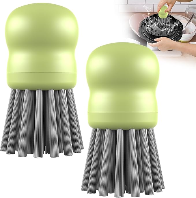Mini Dish Brush for Cleaning Chicken Shredder, Palm Brush Dish Scrubber