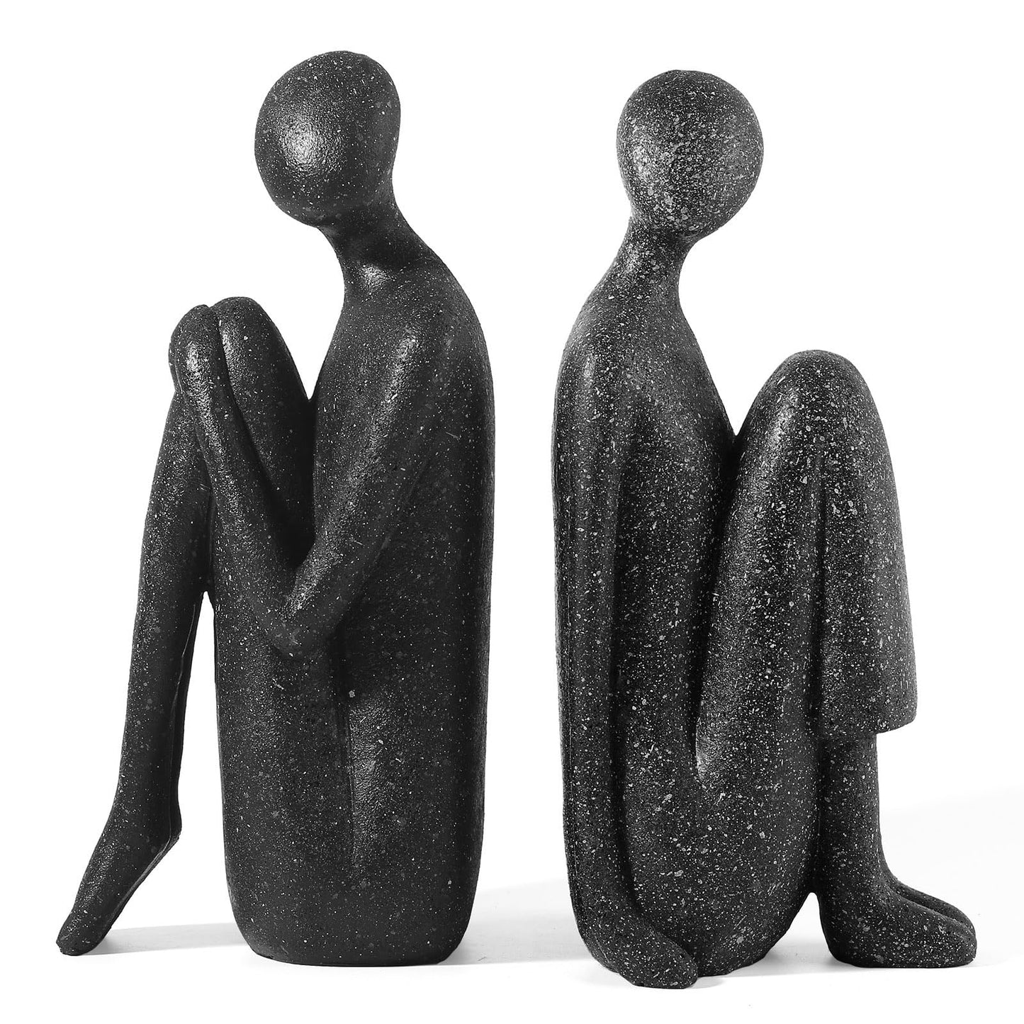 Yoga Decorative Bookends, Unique Book Ends to Hold Book - Artisanal Resin Figurines for Home & Office Elegance