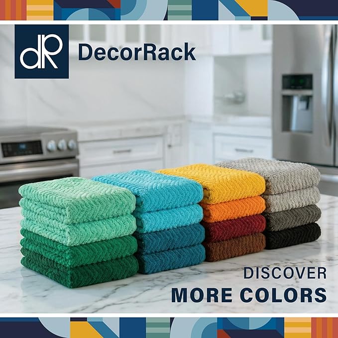 DecorRack 100% Cotton Kitchen Towels
