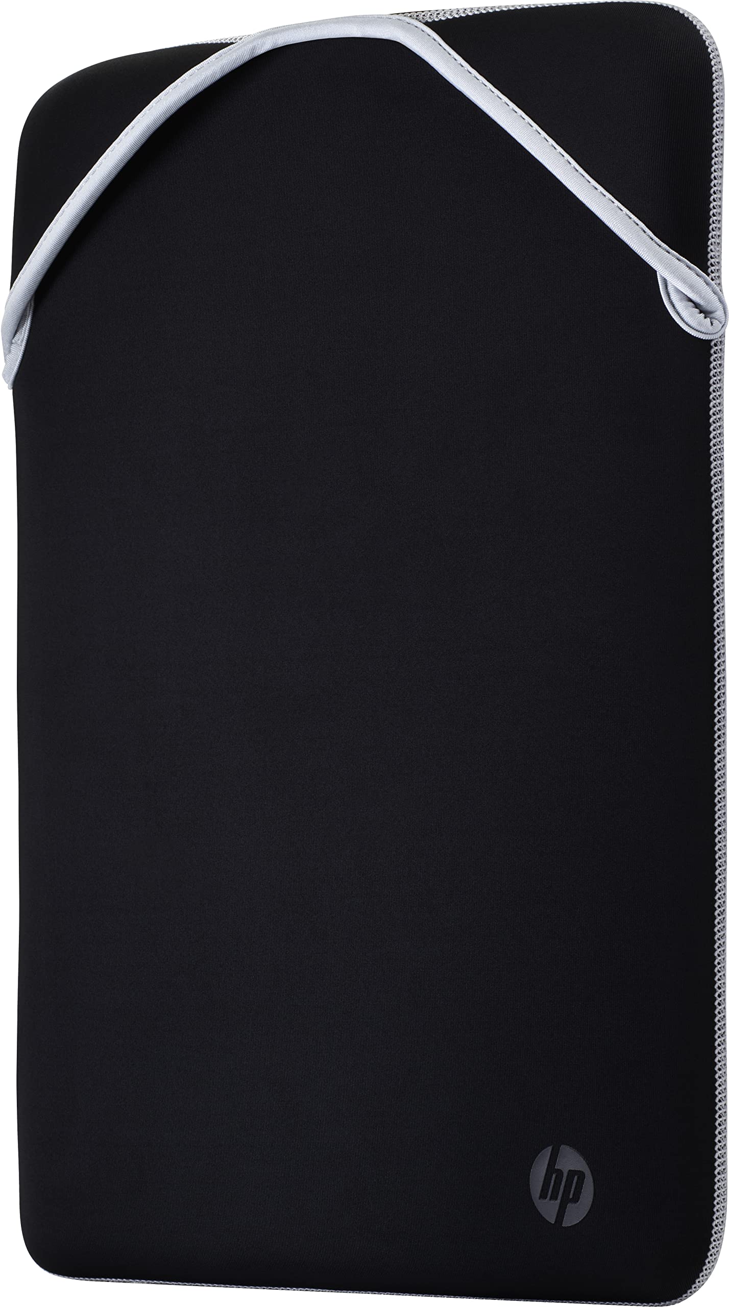 HP 14.1 Inch Black & Silver Protective Reversible Laptop Notebook Sleeve Case, Slim, Prevent Scratching, Zip-Free, Compatible With laptops Up To 14.1 Inch Including MacBook, HP Pavilion, Chromebook
