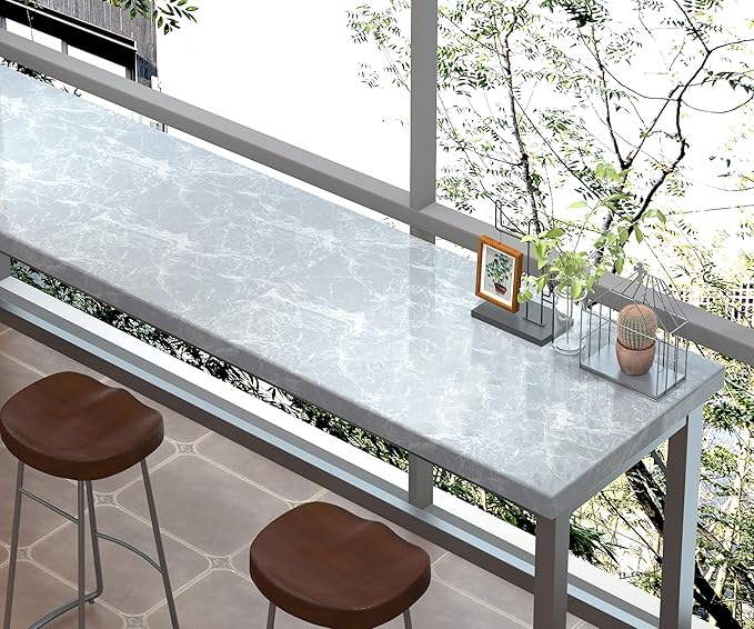 Marble Contact Paper 15.7" x 78.8" Grey Wallpaper Marble Peel and Stick