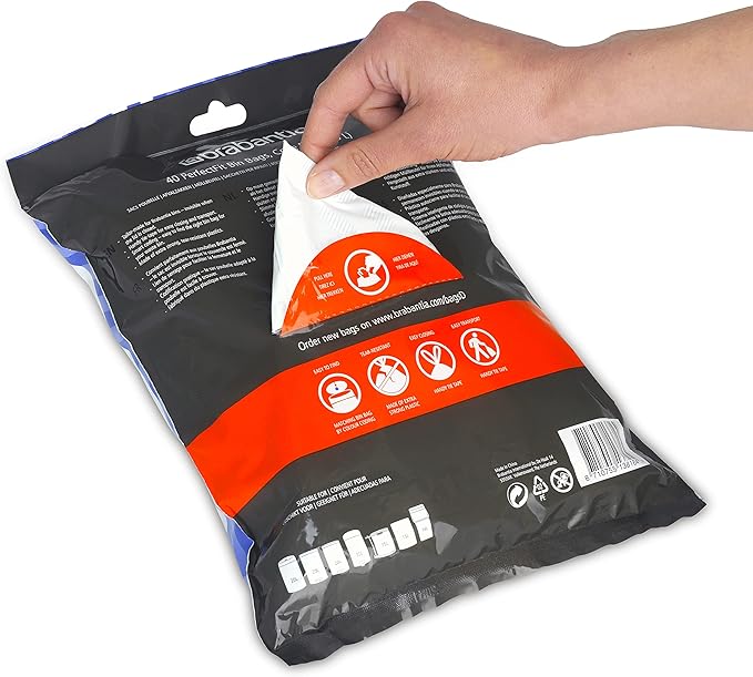 Brabantia PerfectFit Trash Bags Thick Plastic Trash Can Liners
