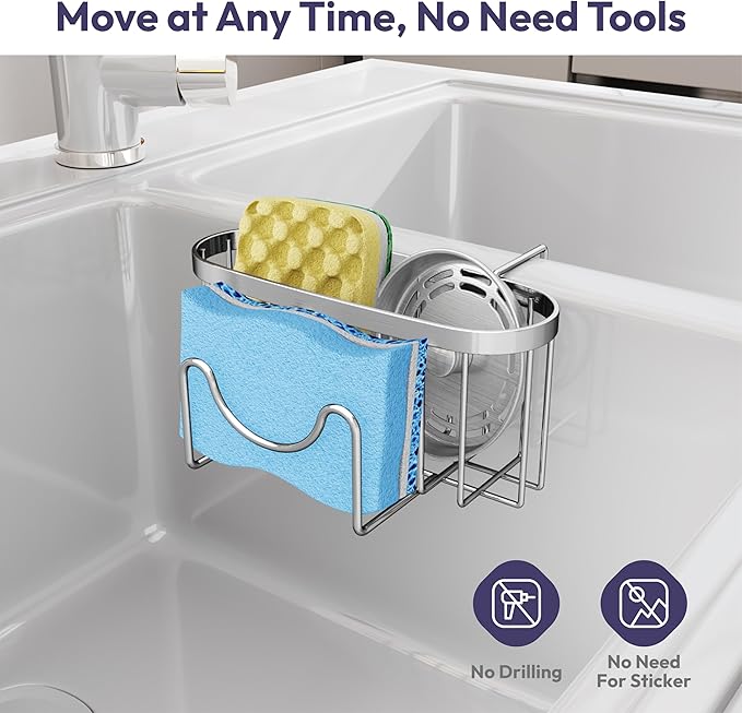 SWTYMIKI Sponge Holder for Kitchen Sink