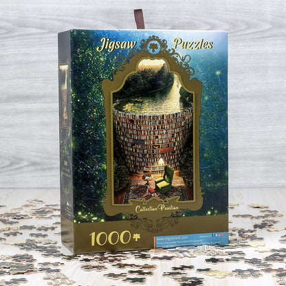 Ingooood- Jigsaw Puzzles 1000 Pieces for Adults- Fantasy Series- Collection Pavilion_IG-0292 Entertainment Toys for Adult Special Graduation or Birthday Gift Home Decor