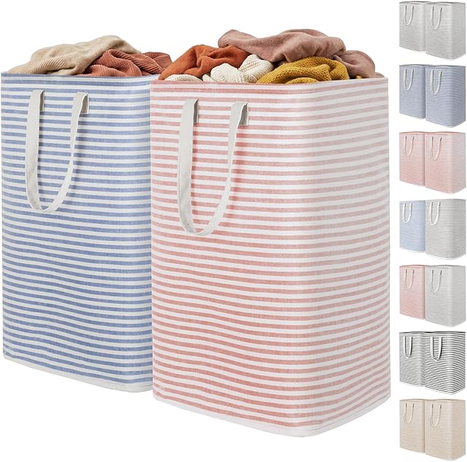 Lifewit 2 Pack Laundry Hamper Large Collapsible Laundry Baskets, Freestanding