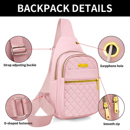 Small Sling Bag For Women Men Casual Crossbody Sling Backpack