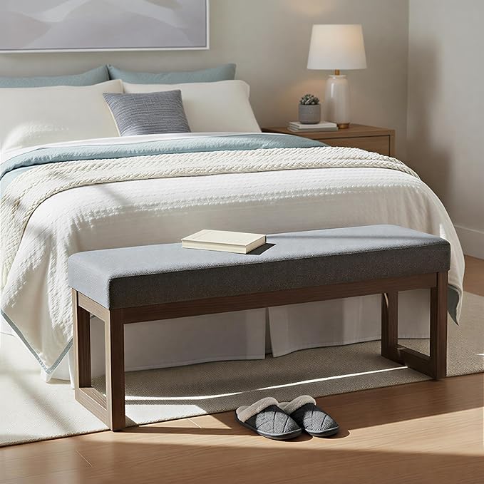 SIMPLIHOME Milltown Large Ottoman Bench