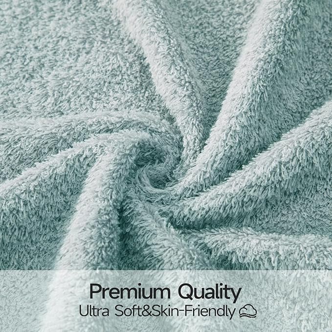 REDKISS 2-Pack Luxury Hand Towels, 16x32 Inch 450 GSM 100% Cotton, Super Soft