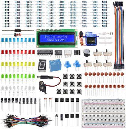 SunFounder Project The Most Complete Electronics Starter Kit Compatible with Arduino Mega 2560 R3 Mega328 Nano, 73 Tutorials Included