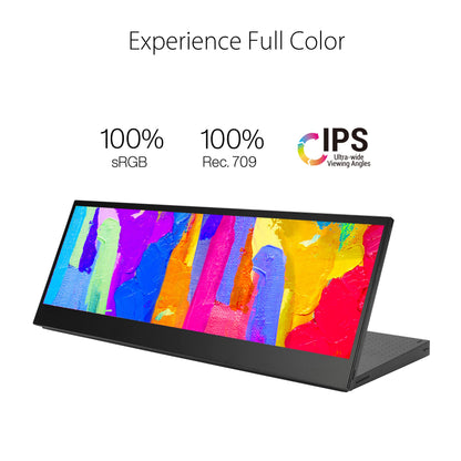 ASUS ProArt Display 14” 1080P Portable Touchscreen Monitor (PA148CTV) - Full HD, IPS, 100% sRGB/Rec.709, Color Accuracy ΔE < 2, Calman Verified, USB-C Power Delivery, Micro HDMI, Tripod Socket,Black