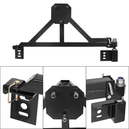 ECOTRIC Tire Carrier Mount Compatible with All Hummer H2 w/Drop Down Option Black, Heavy Duty