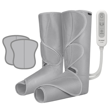 FIT KING Leg Massager for Circulation Air Compression Leg and Foot Massager to Relieve Pain Swelling Edema with Handheld Controller - 3 Intensities 2 Modes - Great Gift for Wife Mom and Friend