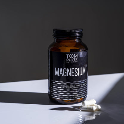Tom Oliver Nutrition - Magnesium Taurate - 600mg per Capsule (60 Capsules) 1 a Day Formula (1)