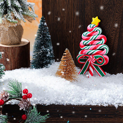 Hungdao Christmas Fake Snow Decoration Winter Faux Snow for Crafts Glitter Twinkles Snowflakes Powder Filler Sparkly White Artificial Snowflakes for Xmas Village Globe Christmas, 3.8 Ounce