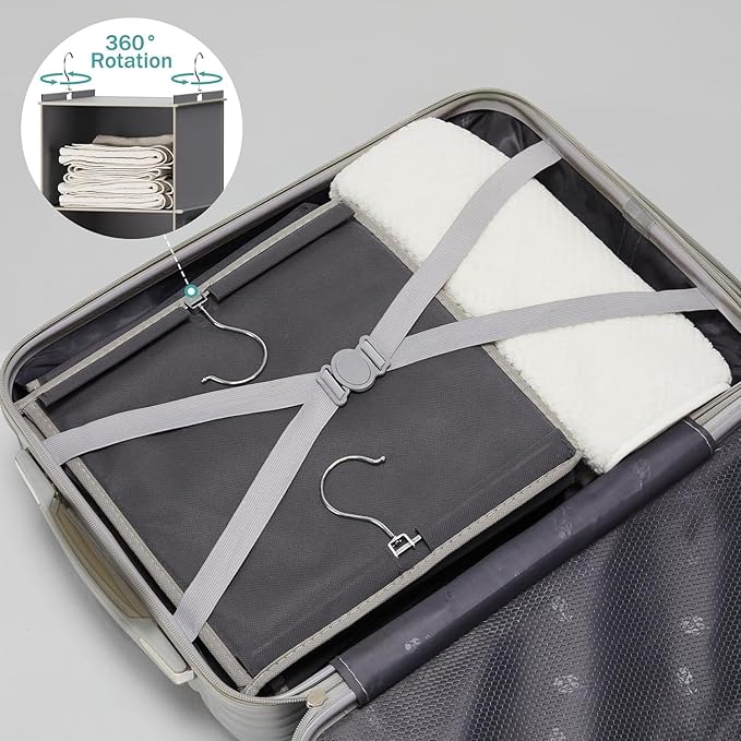 YOUDENOVA Hanging Closet Organizer and Storage, 6-Shelf Closet Hanging Storage