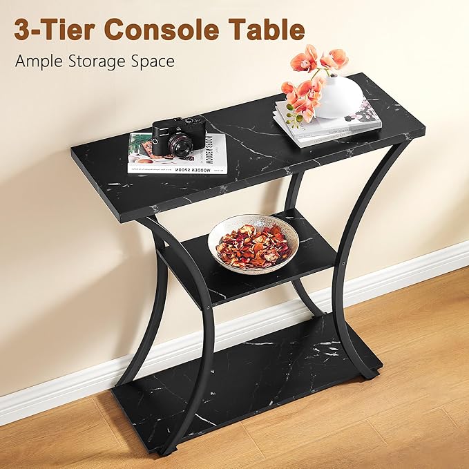 Hoctieon 3 Tier Console Table