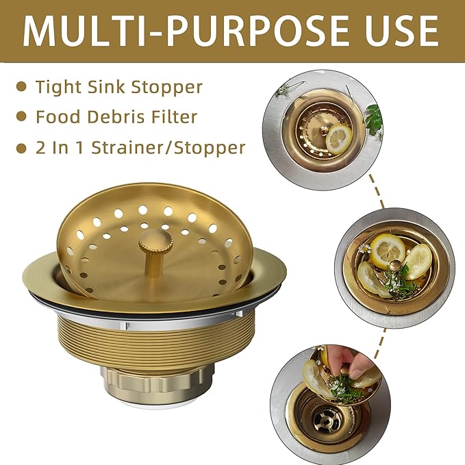 Kitchen Sink Drain Gold Sink Drain Strainer