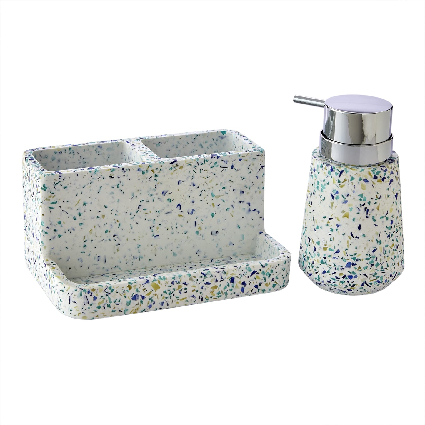 SKL Home by Saturday Knight Ltd. Speckled Terrazzo Toothbrush Holder Storage,Multi