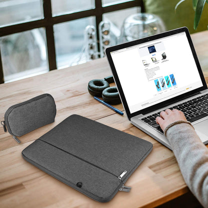 Alfheim 14-14.2 inch Laptop Sleeve Case, Waterproof Shock Resistant Lightweight Bag with Accessory Pocket, Protective Notebook Case with Detachable Small Bag, Compatible with 14.2” MacBook Pro A2442