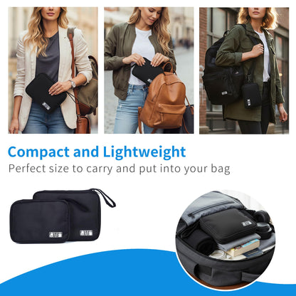 Shelvestar 1 Pack Electronics Travel Organizer Case Tech Accessories Cord Storage Bag