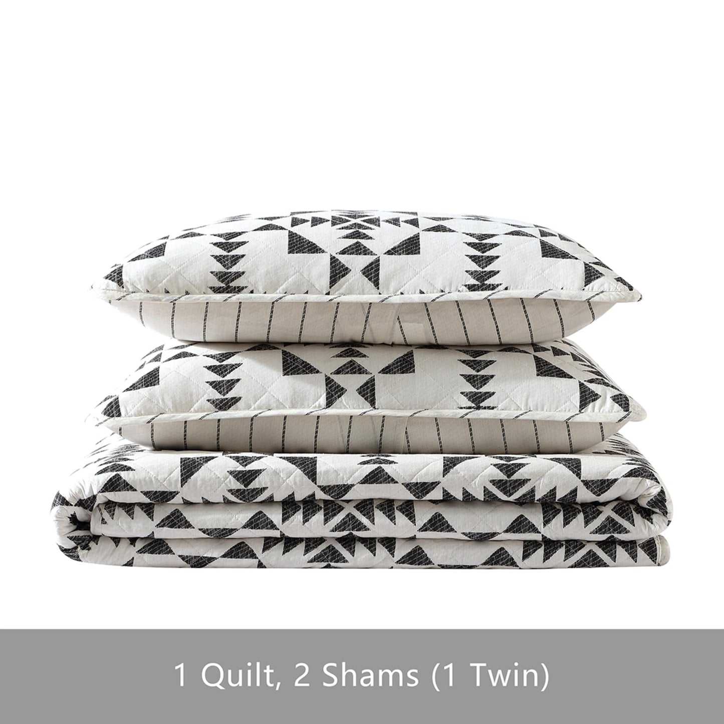 Eddie Bauer - King Quilt Set, Reversible Cotton Bedding with Matching Shams, Luxurious Bedding Set (Arrowhead Charcoal, King)