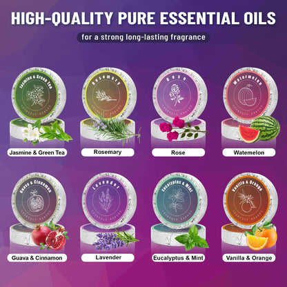 Shower Steamers Aromatherapy, Christmas Stocking Stuffers for Teen Girls for Women Mom Her, 8-Pack Shower Bombs, White Elephant Gifts, Organic Essential Oils Relaxation & Self Care Gifts for Men