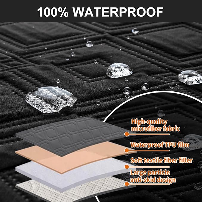 Genina Waterproof Couch Cover for Reclining Sofa