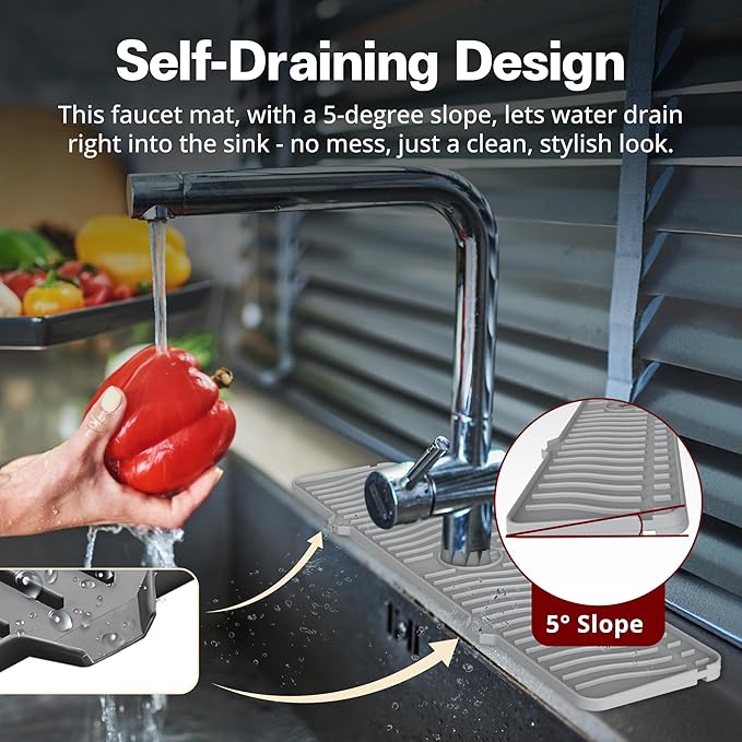 ODRAGO Silicone Kitchen Sink Splash Guard