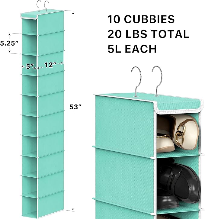Simple Houseware 10 Shelves Hanging Shoes Organizer Holder