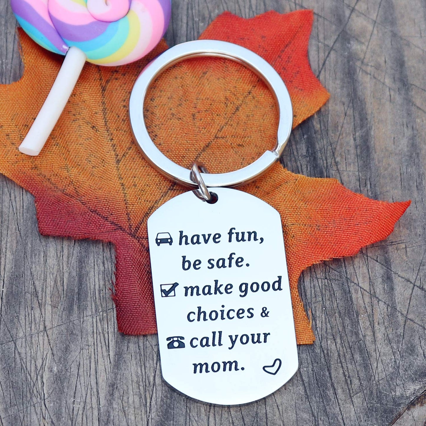XGAKWD Call Your Mom Keychain for New Driver Gifts for Graduation 16 Year Old Boy Girl Son Daughter Birthday Key Chain