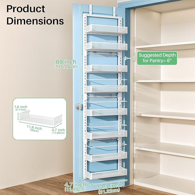 8 Tiers Over the Door Organizer