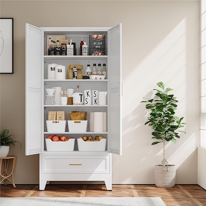 YAUWOH 71''Tall Kitchen Pantry Cabinet