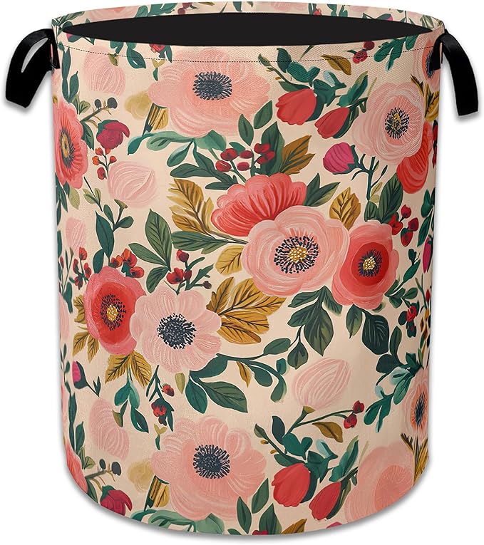 Vintage Flowers Laundry Hamper