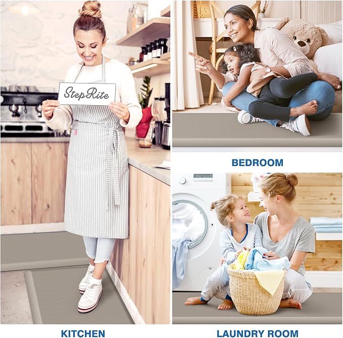 StepRite Kitchen Mats, Cushioned Anti Fatigue Kitchen Mats