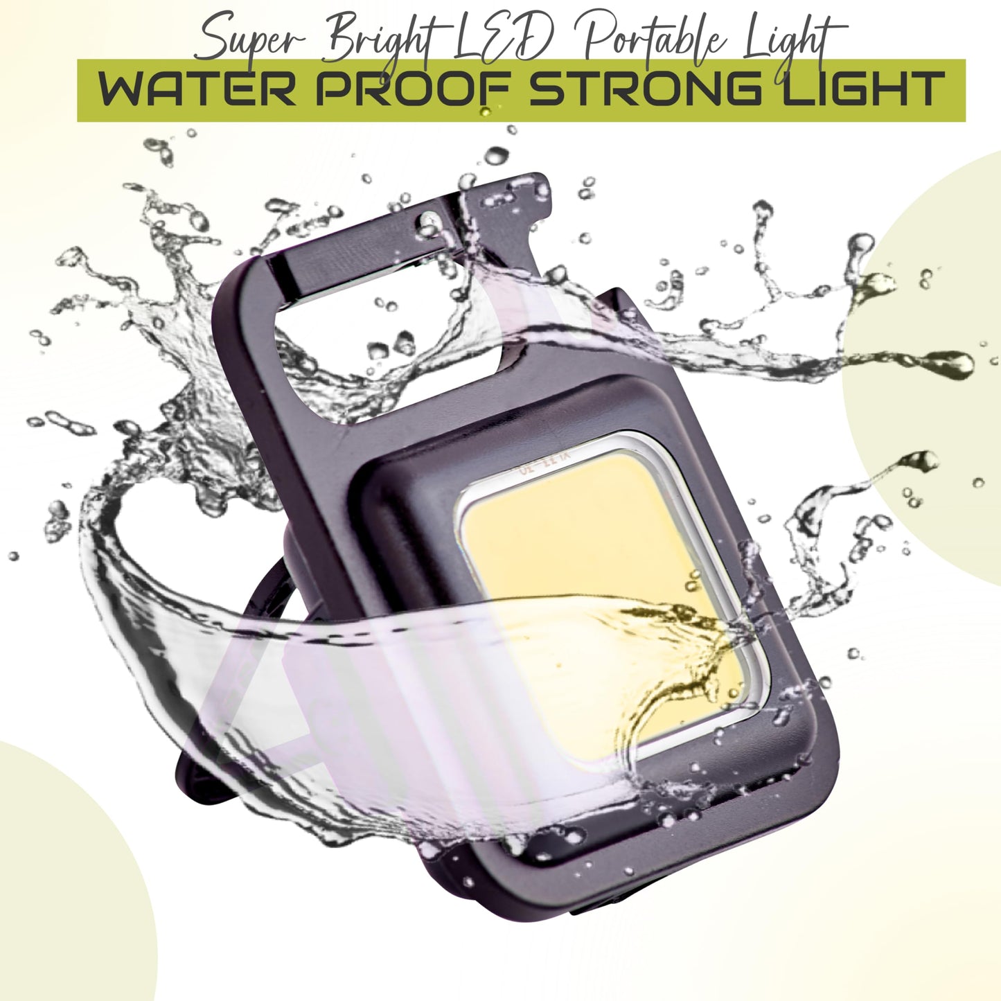 Spanner In The Works® | Cob Keychain Work Light | 1000 Lumen Pocket Torch Led Super Bright Rechargeable | LED Small Torch Rechargeable Keyring Torch | Ideal Small Gifts EDC (2 Pcs, 4 Modes)