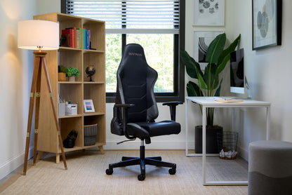 RESPAWN 110 Ergonomic Gaming Chair - Racing Style High Back PC Computer Desk Office Chair - 360 Swivel, Integrated Headrest, 135 Degree Recline with Adjustable Tilt Tension & Angle Lock - 2023 Grey