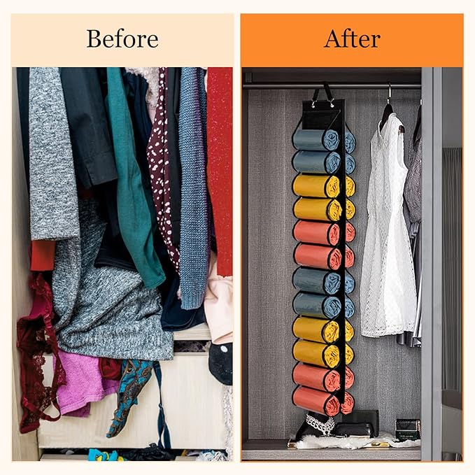 Lirex Hanging Yoga Legging Storage Organizer