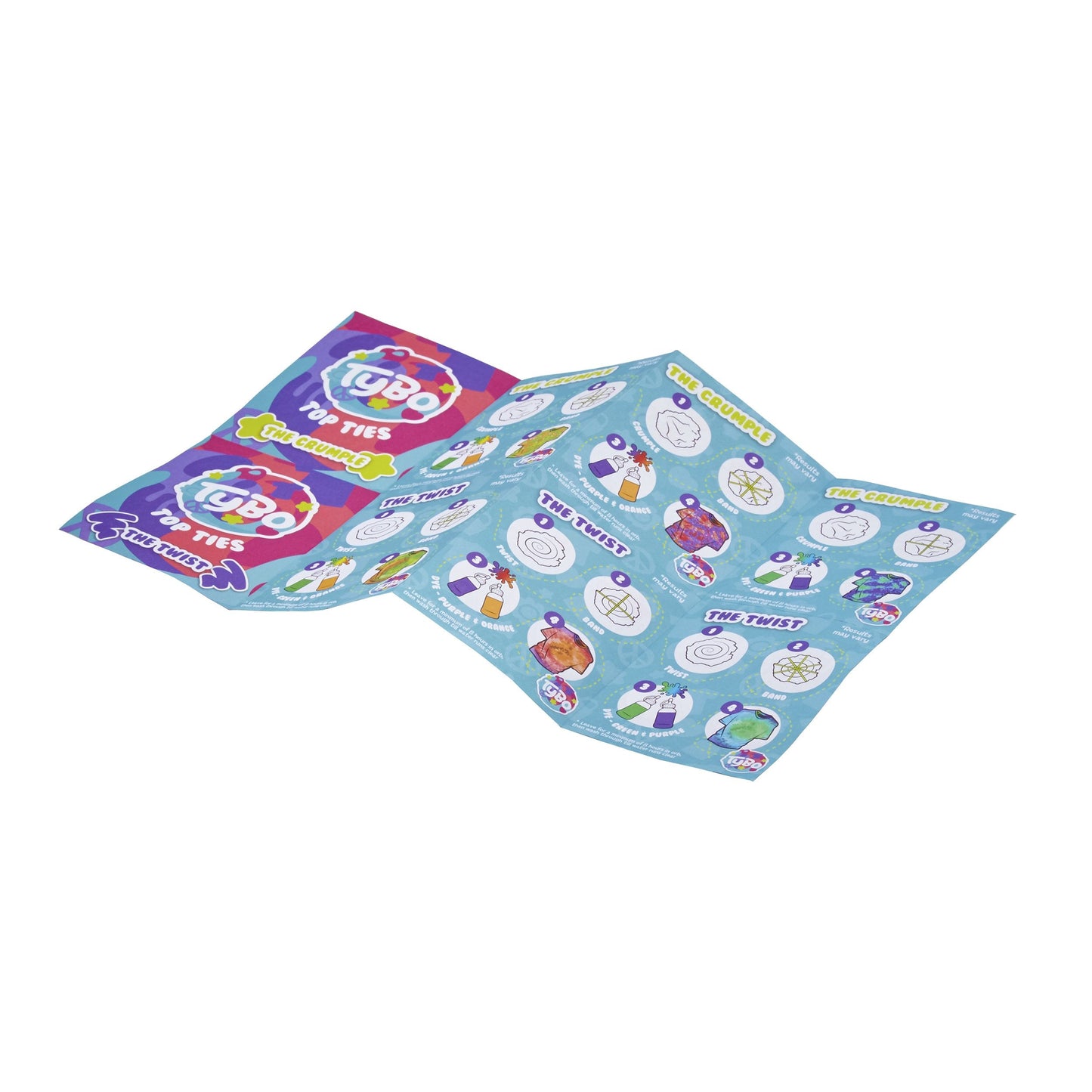 Tybo Design Studio, Arts and Crafts, Tie Dye, Easy to Use Kit, Creative Fun, Ultimate Mess Free Fun for Boys and Girls Age 6+