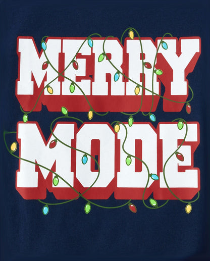 The Children's Place,Boys,All Holidays Long Sleeve Graphic T-Shirts,multipacks,Gingerbread Cookie/Merry Mode 2-Pack,X-Large