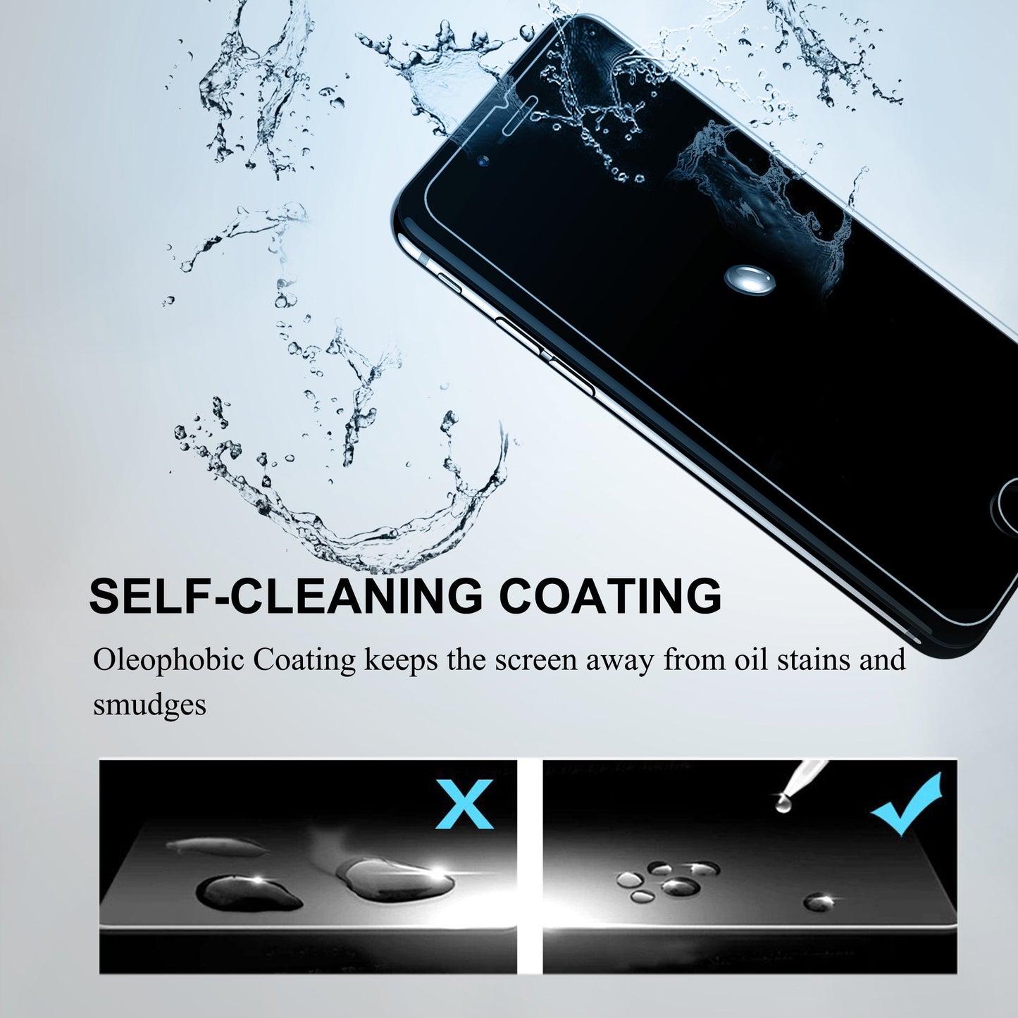Ailun Screen Protector for iPhone 16 / iPhone 15 / iPhone 15 Pro [6.1 Inch] Display 3 Pack Tempered Glass, Dynamic Island Compatible, Case Friendly [Not for iPhone 16 Pro 6.3 Inch].