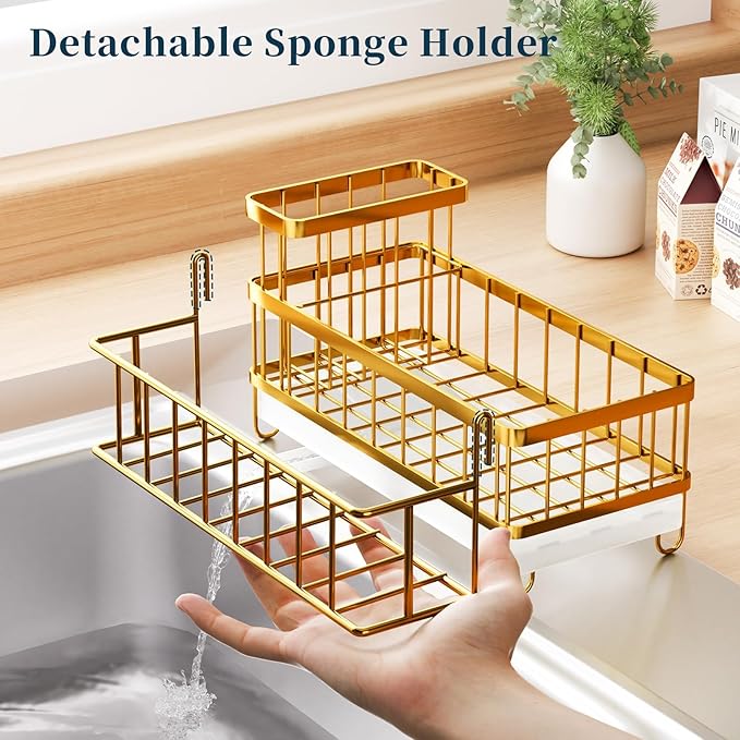 Consuemst Sponge Holder for Kitchen Sink