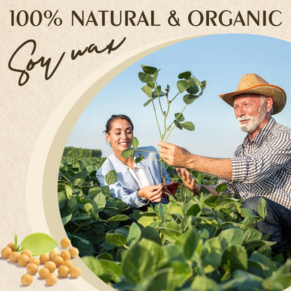 Soy Wax, Waxcanpy Natural Candle Wax, Organic Soy Wax for Candle Making from Farm (1lb)