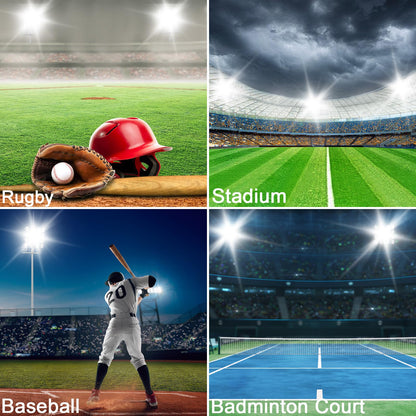 SJHUOUP 400W LED Stadium Lights,52000Lumen 6500K Super Bright LED Flood Light Outdoor,Surge 6KV IP67 Waterproof Adjustable Lighting Angle for Stadium,Arena