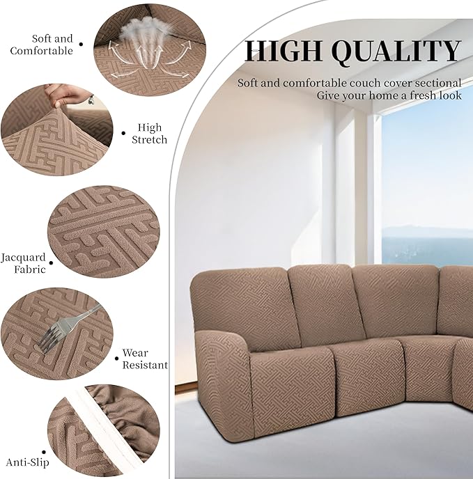 100% Waterproof Sectional Recliner Couch Covers