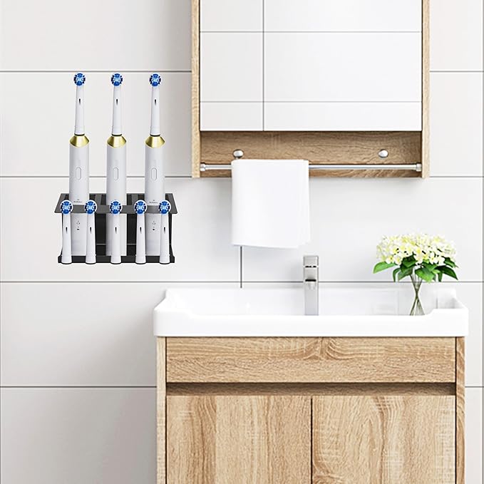 Toothbrush Holders Wall Mounted Electric Toothbrush Holder Stainless Steel